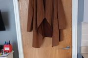 Pala D' Oro Faux  Suede  Long Jacket.  S. S-M.   12-14.  New-NoTag.