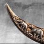Water buffalo horn. Image 9