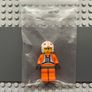 lego star wars sw0019 Luke Skywalker minifigure- Pilot Suit, Simple Torso and Helmet, Dark Gray Hips, Yellow Head Image 3