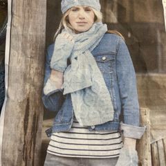 Winter accessories knitting kit