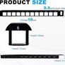 10 inch 0.5U 12 Port Blank Keystone Patch Panel with Cat6 RJ45 Keystone Jack Insert for DeskPi RackMate T0/T1/T2 Network Cabinets/Server Rack Image 2
