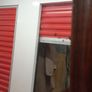 Antique French 1930s mirror has distressed solid wooden frame very nice piece Image 4