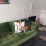 Velvet 3 Seater Couch - Good Condition Image 2