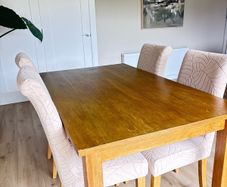 Solid Oak Table & 4 Chairs
