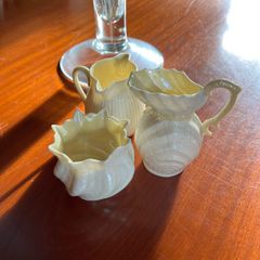 Set of 3 Belleek Irish porcelain pieces