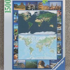 Ravensburger 1500 piece puzzle. Maps of the world