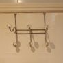 Stylish Chrome Over-the-Door Hanger with Crystal Knobs Image 2
