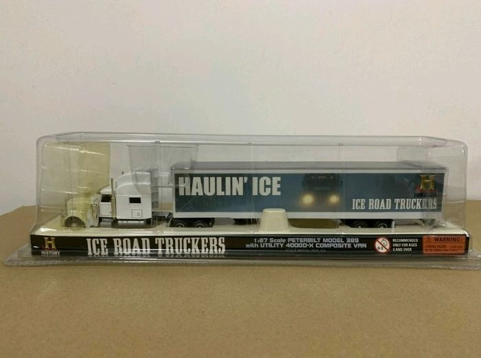 Norscot Peterbilt 389 Ice Road Truck White 1/87 Scale DieCast Model 58613 New