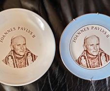 Two Pope John Paul Commemorative Plates