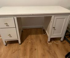Hemnes office desk - white stain