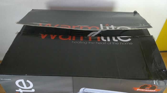 Brand New Warmlite WL42008N Radiant 2 Bar Electric Heater (1200W) - Unused Boxed