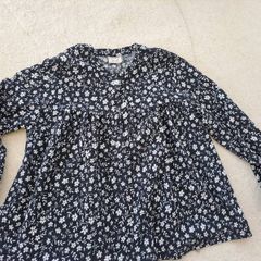 Zara Flower black blouse 8-9