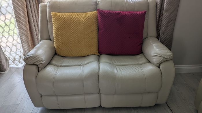 Electric Recliner Leather Sofa