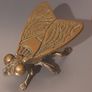Vintage Mid Century Modern Solid Brass Fly Ashtray 1950s/60s Image 3