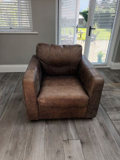 Brown Leather Armchair