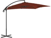 Cantilever Umbrella with Steel Pole 250x250 cm Terracotta