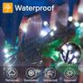 Christmas Tree Lights Outdoor, 20m 200 LED Fairy Lights Mains Powered, Cool White Waterproof String Light with Plug/Remote/Modes/Timer, Bright Lighting Outside Indoor Garden Xmas Decorations Image 3
