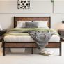 King Size Bed Frame with Wooden Headboard Bed Frames Image 9