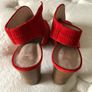 Cara Peep toe suede sandals Image 3