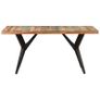 Dining Table 160x80x76 cm Solid Reclaimed Wood Image 3
