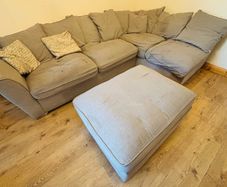 Corner sofa & foot stool