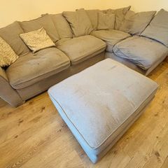 Corner sofa & foot stool
