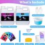 80oz Crystal Clear Casting Resin Kit, Bubbles Free Epoxy Resin Supplies, Clear Resin for Tumblers, Molds, Jewelry, Table Top, Epoxy Resin with 6 Mica Powders, Large Silicone Cup and More (FREE POSTAGE) Image 2