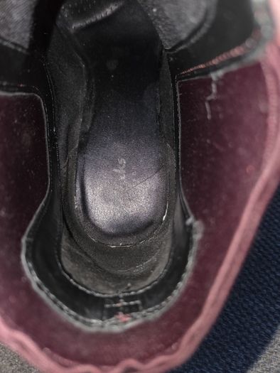 Clarks burgundy leather boots uk4