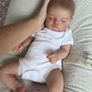 Reborn Dolls 19inch Sleeping Soft Hand-Drawing Hair Silicone Dolls Vinyl Collectible Art Doll (FREE POSTAGE) Image 3