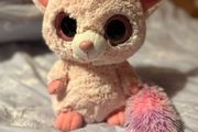 Large beanie boo pink lemur