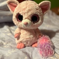 Large beanie boo pink lemur