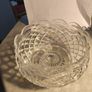 Gorgeous WATERFORD CRYSTAL 8 inches Footed SCALLOPED Bowl w/ Diamond Cut Pattern, Crafted In Ireland, Excellent Condition Image 5