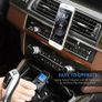 FM Transmitter, Bluetooth FM Transmitter Radio Adapter Car Kit with 5V 2.1A USB Car Charger MP3 Player Support TF Card USB Flash Drive, Aux Output and Input - Black Image 3