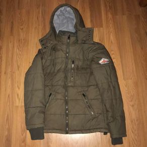 Khaki Superdry Puffer Jacket