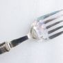 Vintage Boxed Silver Plated Set of Faux Bone Handled Fish Servers Image 9
