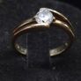 Vintage 9ct Gold Solitaire Ring Fully Hallmarked Dublin Size 51.5 Image 2