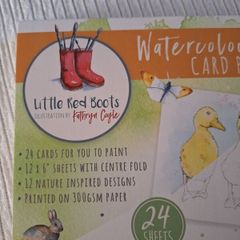 Watercolour card pad PRICE DROP