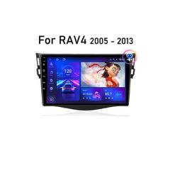 9" Android 12 Car Radio For Toyota RAV4 Rav 4 2005 - 2013 Multimedia Player 2Din DSP Navigation GPS 4G stereo DVD