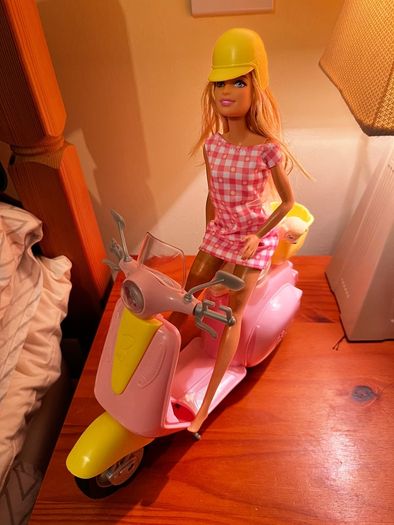 Barbie on Scooter