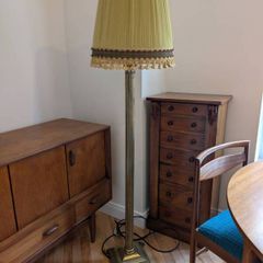 Mid Century brass standard lamp
