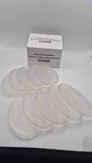 Clear WWE Mattel Elite/Ultimate Wrestling Figure Stands Pack of 10
