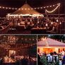 SUMMER SALE Outdoor Indoor String Lights Mains Powered, 120FT G40 LED Festoon Lights Outdoor, IP45 Waterproof Globe Mains Garden Lights with 60+2 Bulbs (FREE SHIPPING) Image 3