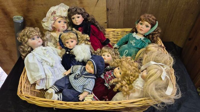Vintage Porcelain Dolls Collection....Restoration Project, Spares & Repairs