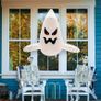 4.5ft Inflatable Scary Ghost Giant Horror Blow Up Halloween Ghost Huge Creepy Ghost with Red Light for Halloween Fright Night Image 3