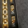 lip Gold Tone Ladies Quartz Watch, Earrings & Necklace Set Image 2