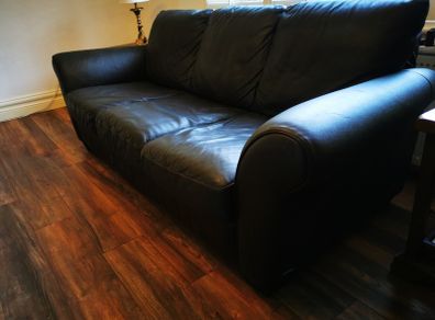 Italian Leather 3-Seater Sofa