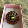 vintage floral brooch Image 2