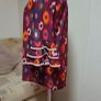 Pala D Oro Burgundy Print Blouse Size S/M Image 5