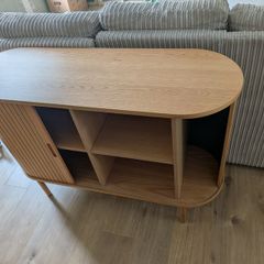 JYSK LYNGVIG Sideboard 120cm Oak - Tambour Doors - Excellent Condition