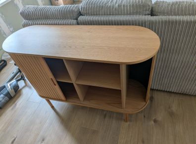 JYSK LYNGVIG Sideboard 120cm Oak - Tambour Doors - Excellent Condition